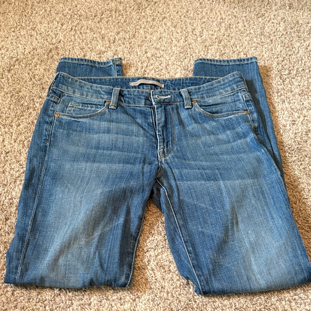 Vince Women's Straight Leg Blue Jeans